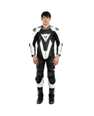 MONO DAINESE LAGUNA SECA 5 PROFESIONAL PERFORADO NGR/BLC TALLAS ESPECIALES | 1 Pieza de moto | %brands%