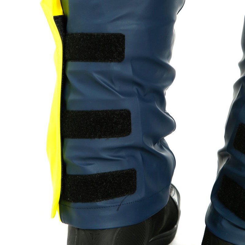 PANTALONES DANESE IMPERMEABLES STORM 2 UNISEX BLACK-IRIS/AMARILLO FLUOR