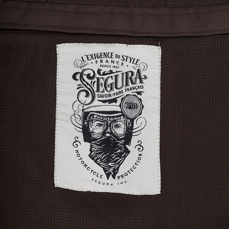 CHAQUETA SEGURA OSKAR MARRON PERFORADA