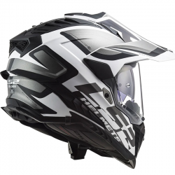 CASCO LS2 EXPLORER ALTER BLANCO/NEGRO MATE