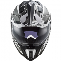 CASCO LS2 EXPLORER ALTER BLANCO/NEGRO MATE