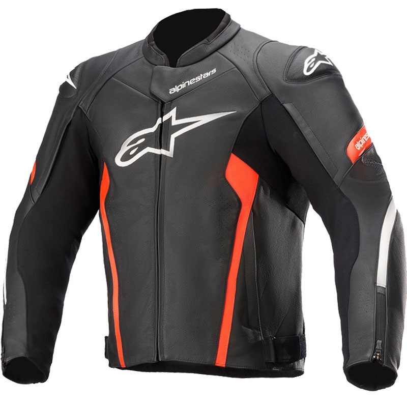 CHAQUETA ALPINESTARS FASTER V2 BLACK/RED FLUO