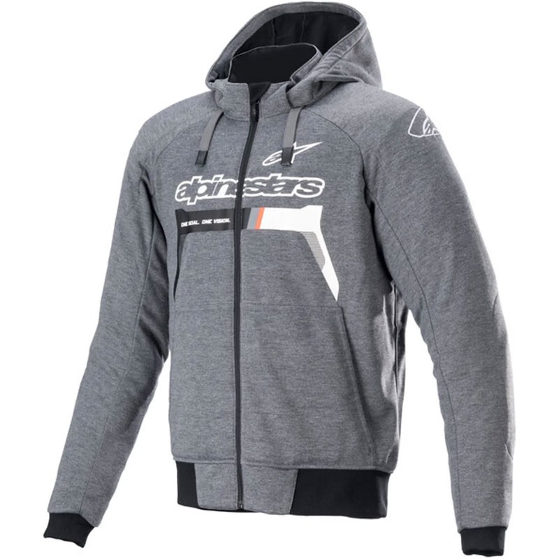 SUDADERA ALPINESTARS CHROME IGNITION MELANGE/DARK GRAY SUDADERA ALPINESTARS CHROME IGNITION MELANGE/DARK GRAY