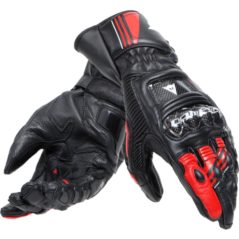 GUANTES DAINESE DRUID 4 BLACK/LAVA-RED/WHITE