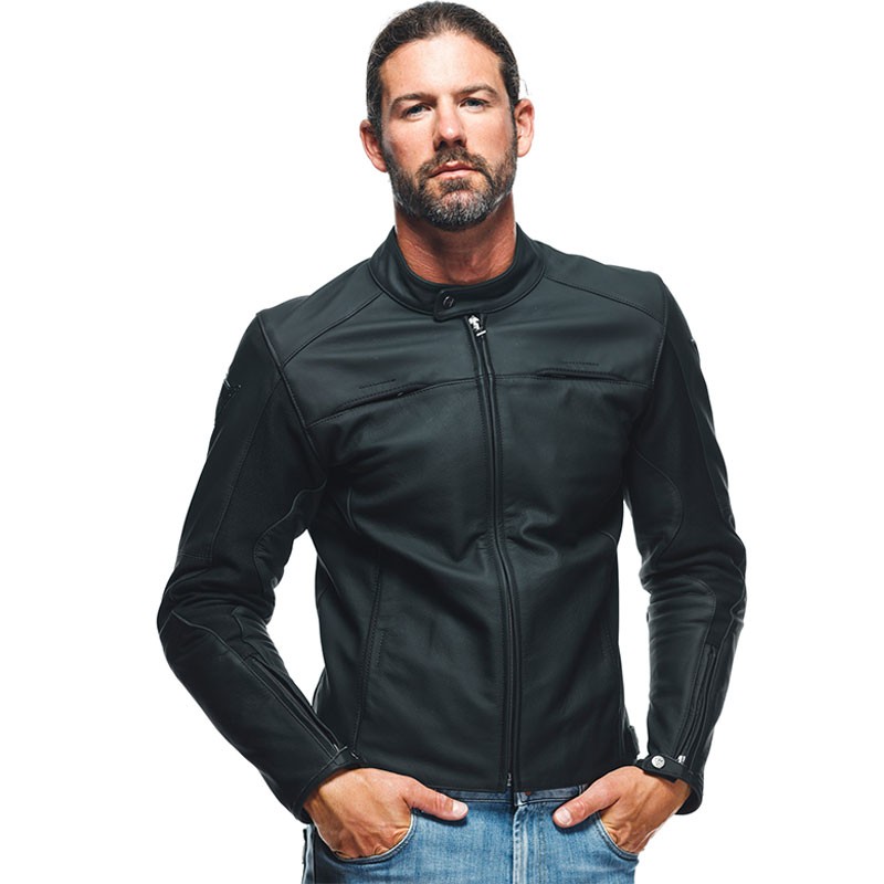 CHAQUETA DAINESE RAZON 2 BLACK | Cuero de moto | %brands%