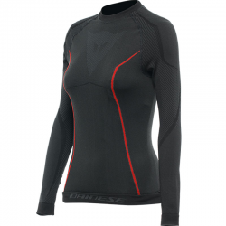 CAMISETA TERMICA DAINESE THERMO LS LADY BLACK/RED