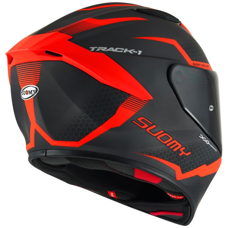 CASCO SUOMY TRACK-1 REACTION MATT ANTHRACITE/RED  | Cascos Integrales de moto | %brands%