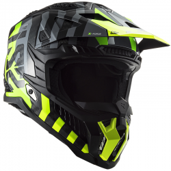 CASCO LS2 X-FORCE CARBONO BARRIER YELLOW FLUO/GREEN