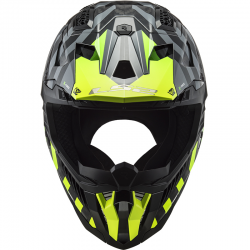 CASCO LS2 X-FORCE CARBONO BARRIER YELLOW FLUO/GREEN