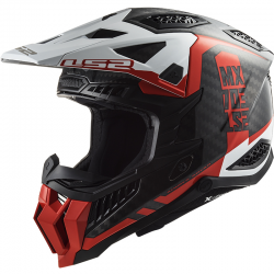 CASCO LS2 X-FORCE CARBONO VICTORY RED/WHITE