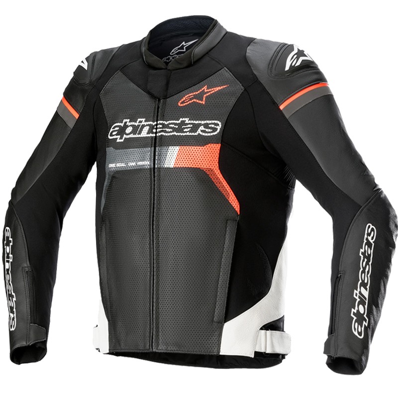 CHAQUETA ALPINESTARS GP FORCE AIRFLOW BLACK/WHITE/RED FLUO CHAQUETA ALPINESTARS GP FORCE AIRFLOW BLACK/WHITE/RED FLUO