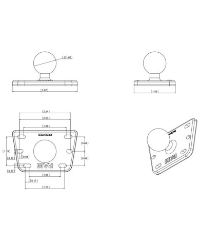 SOPORTE RAM MOUNTS RESERVOIR COVER