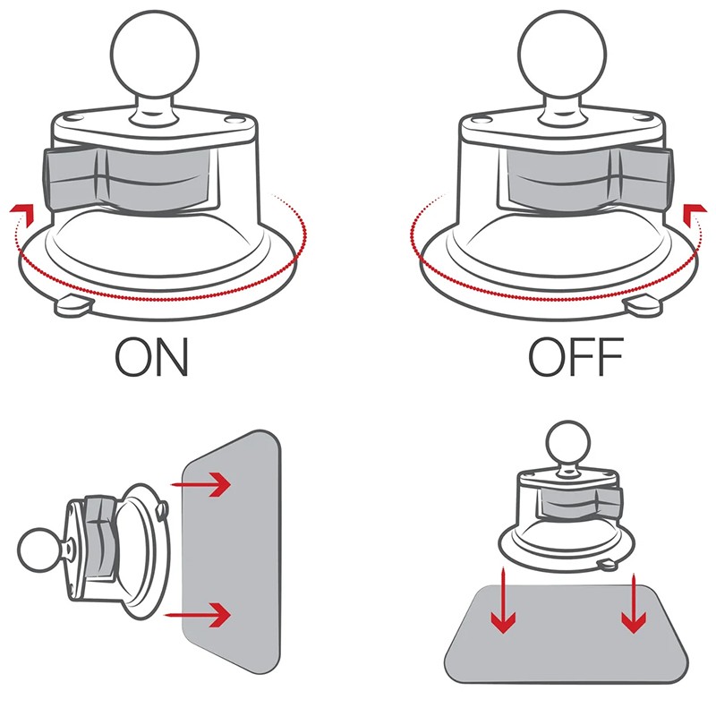 SOPORTE TIPO VENTOSA RAM MOUNTS SUCTION CUP