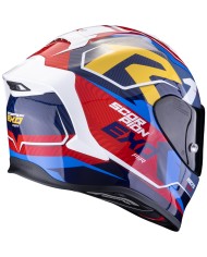 CASCO SCORPION EXO-R1 EVO AIR COUP BLUE/RED/YELLOW | Cascos de moto | %brands%