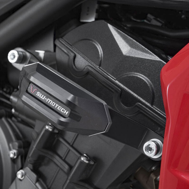 KIT DE TOPES ANTICAIDA SW-MOTECH TRIUMPH TRIDENT/TIGER 660 STP.11.590.10502/B | Protectores de carenado de moto | %brands%