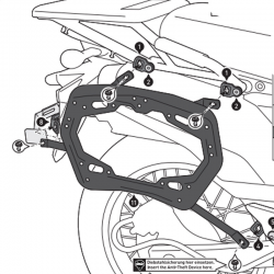 KIT DE FIJACION MALETAS LATERALES SW-MOTECH KAWASAKI KFT.08.990.30000/B