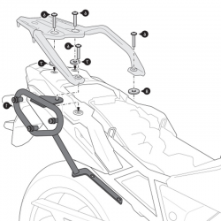 KIT DE FIJACION MALETAS LATERALES Y ALFORJAS SW-MOTECH SLC DERECHO SUZUKI HTA.05.845.11000