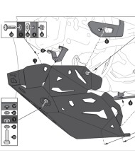 CUBRECARTER SW-MOTECH ENGINE GUARD DUCATI MSS.22.995.10001/B | Cubre carter de moto | %brands%