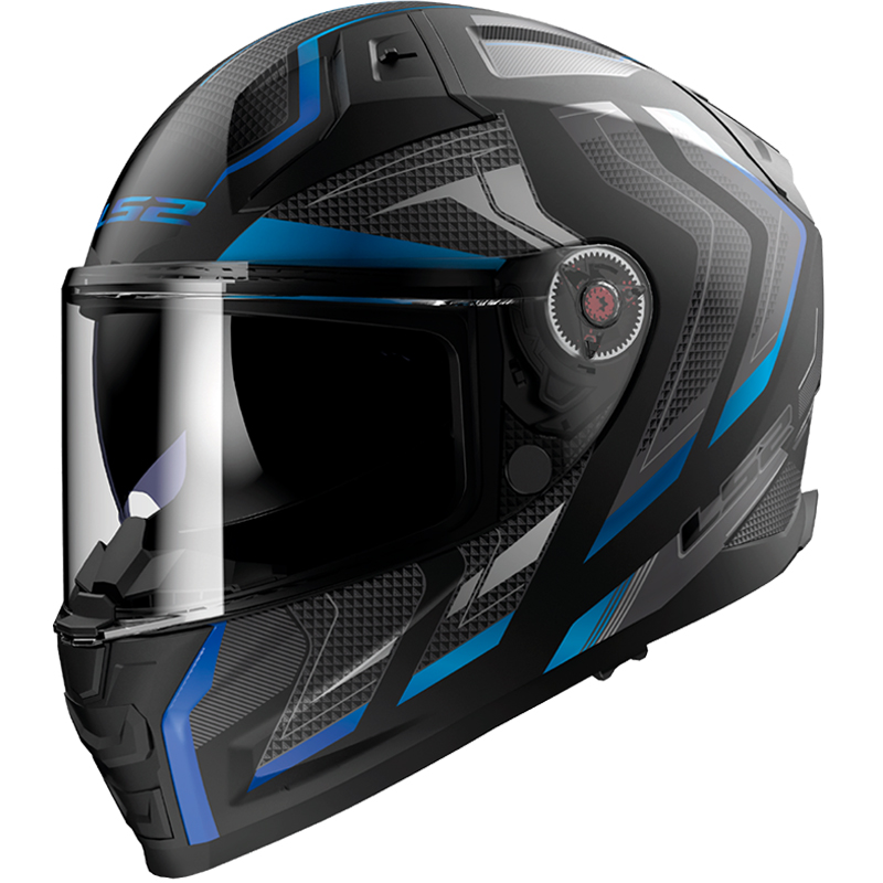 CASCO LS2 VECTOR II ALIZER MATT BLACK/BLUE