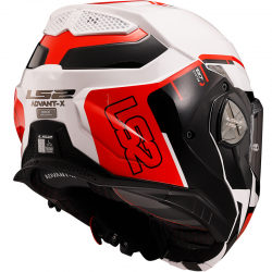 CASCO LS2 ADVANT X METRYK BLANCO/ROJO ECE-06