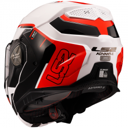 CASCO LS2 ADVANT X METRYK BLANCO/ROJO ECE-06