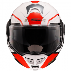 CASCO LS2 ADVANT X METRYK BLANCO/ROJO ECE-06