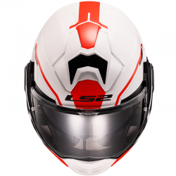 CASCO LS2 ADVANT X METRYK BLANCO/ROJO ECE-06