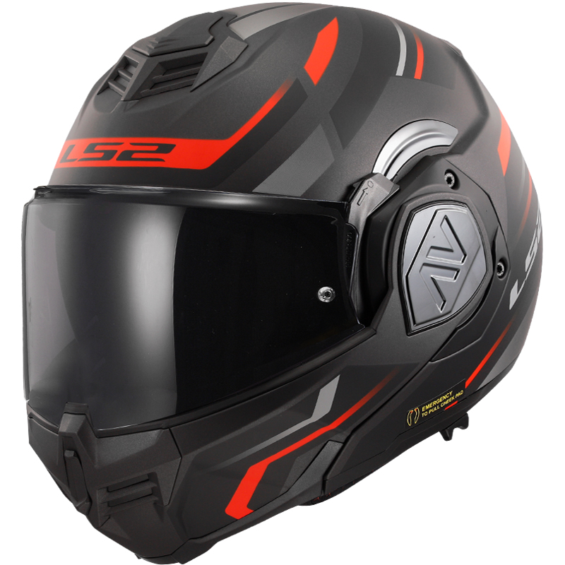 CASCO LS2 ADVANT MODULAR KUKA MATT BLACK/RED