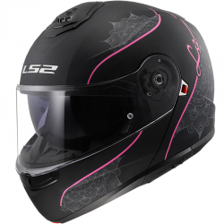 CASCO LS2 STROBE II 22.06 MODULAR LUX MATT BLACK/PINK