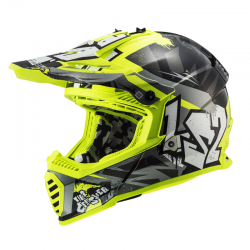 CASCO LS2 FAST II MINI INFANTIL CRUSHER BLACK/YELLOW