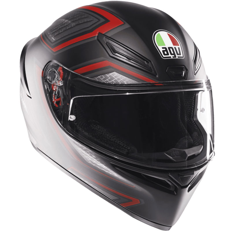 CASCO AGV K1 S E2206 SLING MATT BLACK/RED