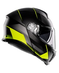 CASCO AGV TOURMODULAR PERCEPTION MATT BLACK/YELLOW FLUO