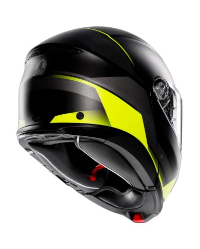 CASCO AGV TOURMODULAR PERCEPTION MATT BLACK/YELLOW FLUO