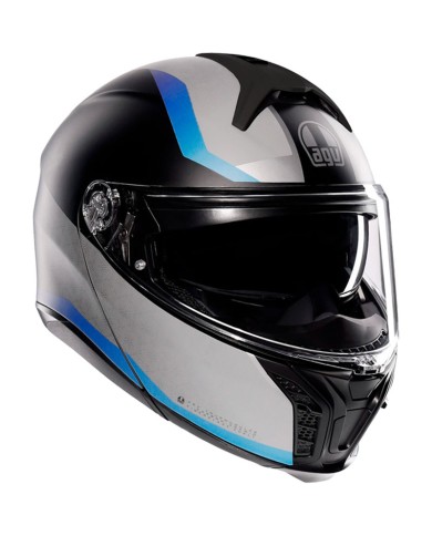 CASCO AGV TOURMODULAR STRAY MATT BLACK/GREY/BLUE