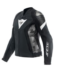 CHAQUETA DAINESE AVRO 5 LEATHER JACKET LADY BLACK/BLACK/WHITE