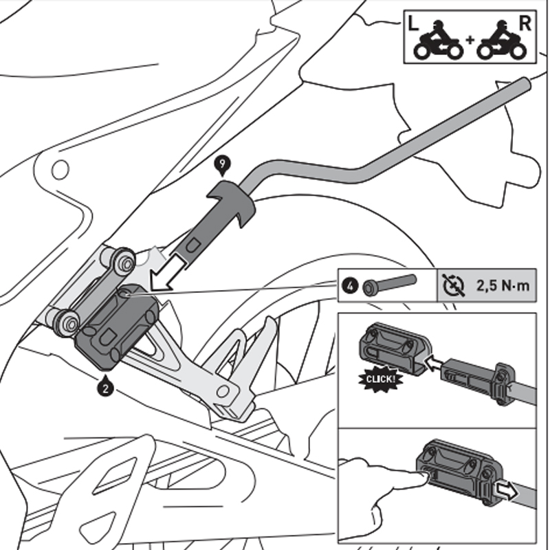 PACK SW-MOTECH DE ALFORJAS Y SEPARADORES PRO BLAZE H DUCATI BC.HTA.22.740.30901 | Alforjas de moto | %brands%