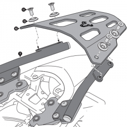 KIT DE FIJACIÓN POSTERIOR SW-MOTECH STREET-RACK HONDA GPT.01.373.16000/B