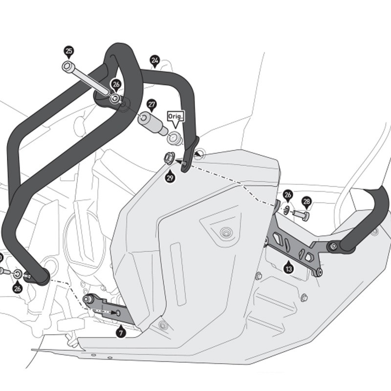 DEFENSAS DE MOTOR SW-MOTECH CRASH BAR KTM SBL.04.918.10100/B | Defensas y Protectores de moto | %brands%