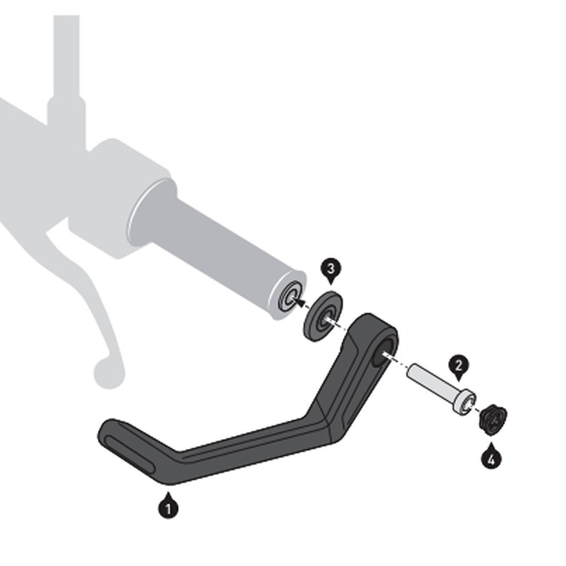 JUEGO DE PROTECTORES DE MANETA SW-MOTECH BMW LVG.07.913.10001/B | Otros accesorios de moto | %brands%