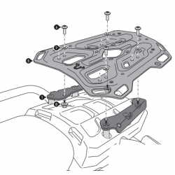 KIT DE FIJACIÓN POSTERIOR SW-MOTECH ADVENTURE-RACK TRIUMPH GPT.11.747.19000/B