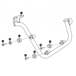 FIJACION ALFORJA IZQUIERDA SW-MOTECH YAMAHA XSR700 HTA.06.642.10001