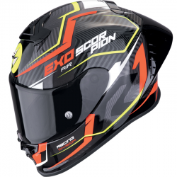 CASCO SCORPION EXO-R1 EVO II AIR COUP NEGRO/ROJO/AMARILLO FLUOR