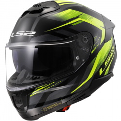 CASCO LS2 STREAM II FURY BLACK/H-V YELLOW