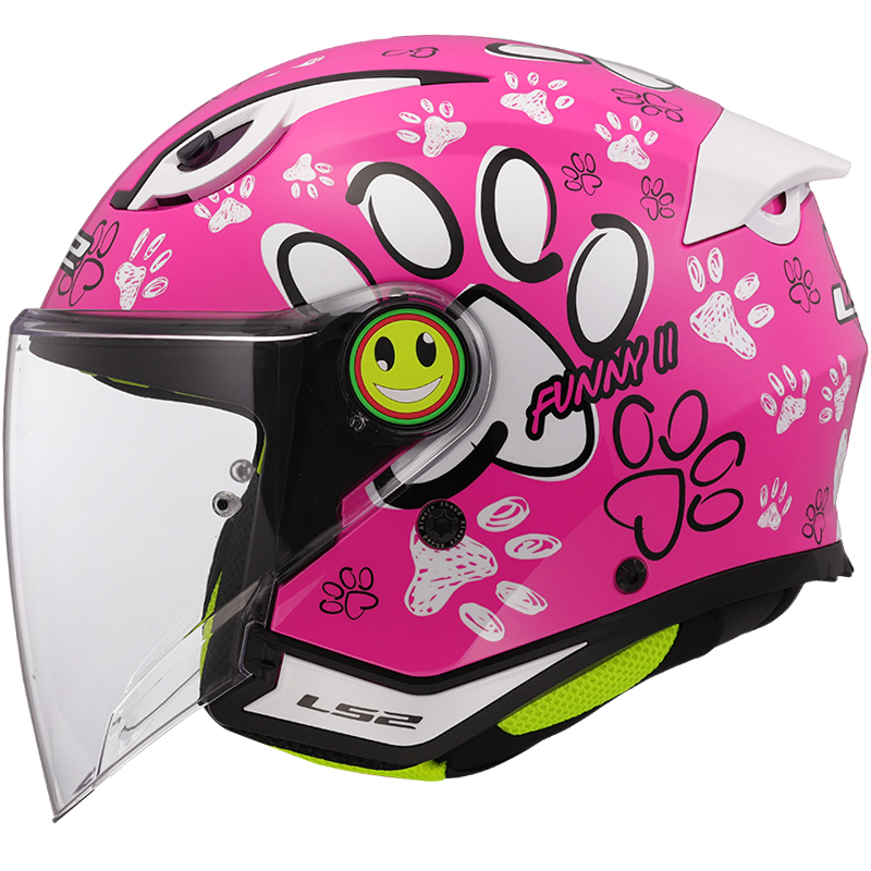 CASCO LS2 FUNNY II PAWS INFANTIL PINK