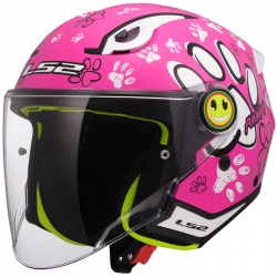 CASCO LS2 FUNNY II PAWS INFANTIL PINK