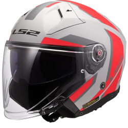 CASCO LS2 INFINITY II FOCUS MATT GREY/RED