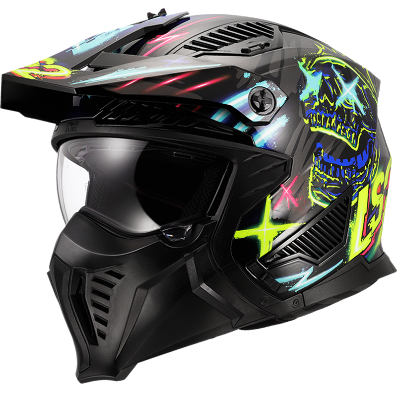 CASCO LS2 DRIFTER RAYZ BLACK/BLUE