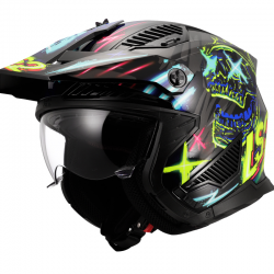 CASCO LS2 DRIFTER RAYZ BLACK/BLUE