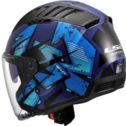 CASCO LS2 COPTER II KANJI BLUE