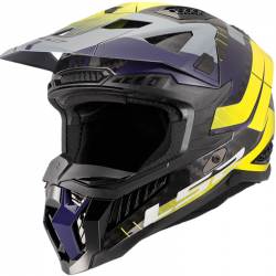 CASCO LS2 X-FORCE CARBONO GALUO GREY/H-V YELLOW